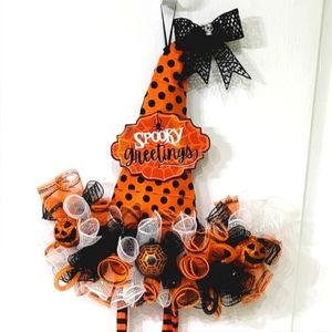 Halloween Witches Hat Wreath